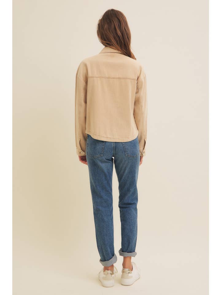 in february - Wholesale Jacket - Women's - ONE OF A KIND WASHED COTTON TWILL UTILITY OVERSIZED JACKET11