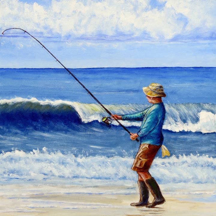 Surf Fiskeri køkkenrulle for engroshandel hos Betsy Drake Interiors