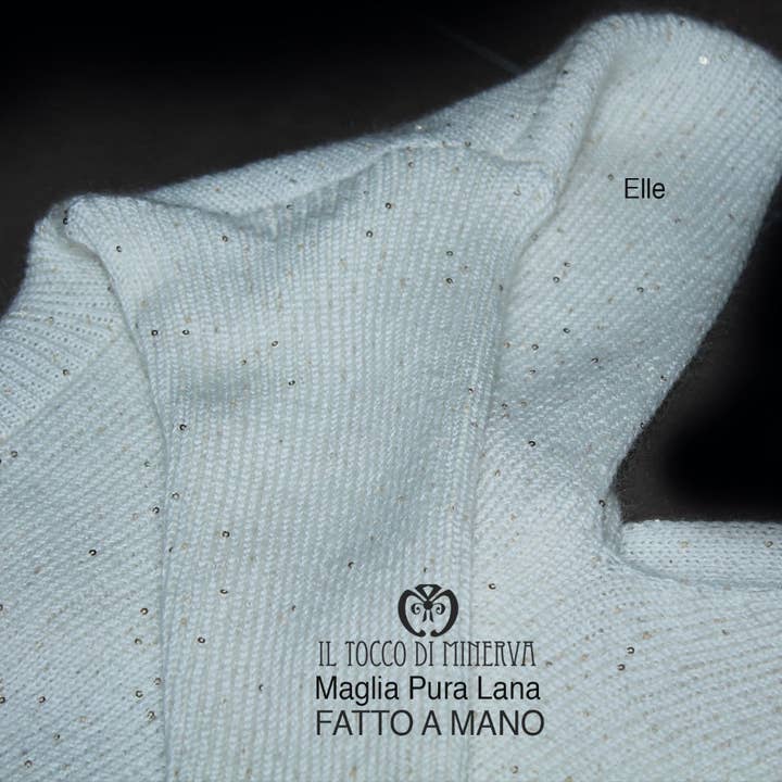 Women's pure wool sweater/shrug Elle Handmade – Handmade for wholesale by Il Tocco di Minerva