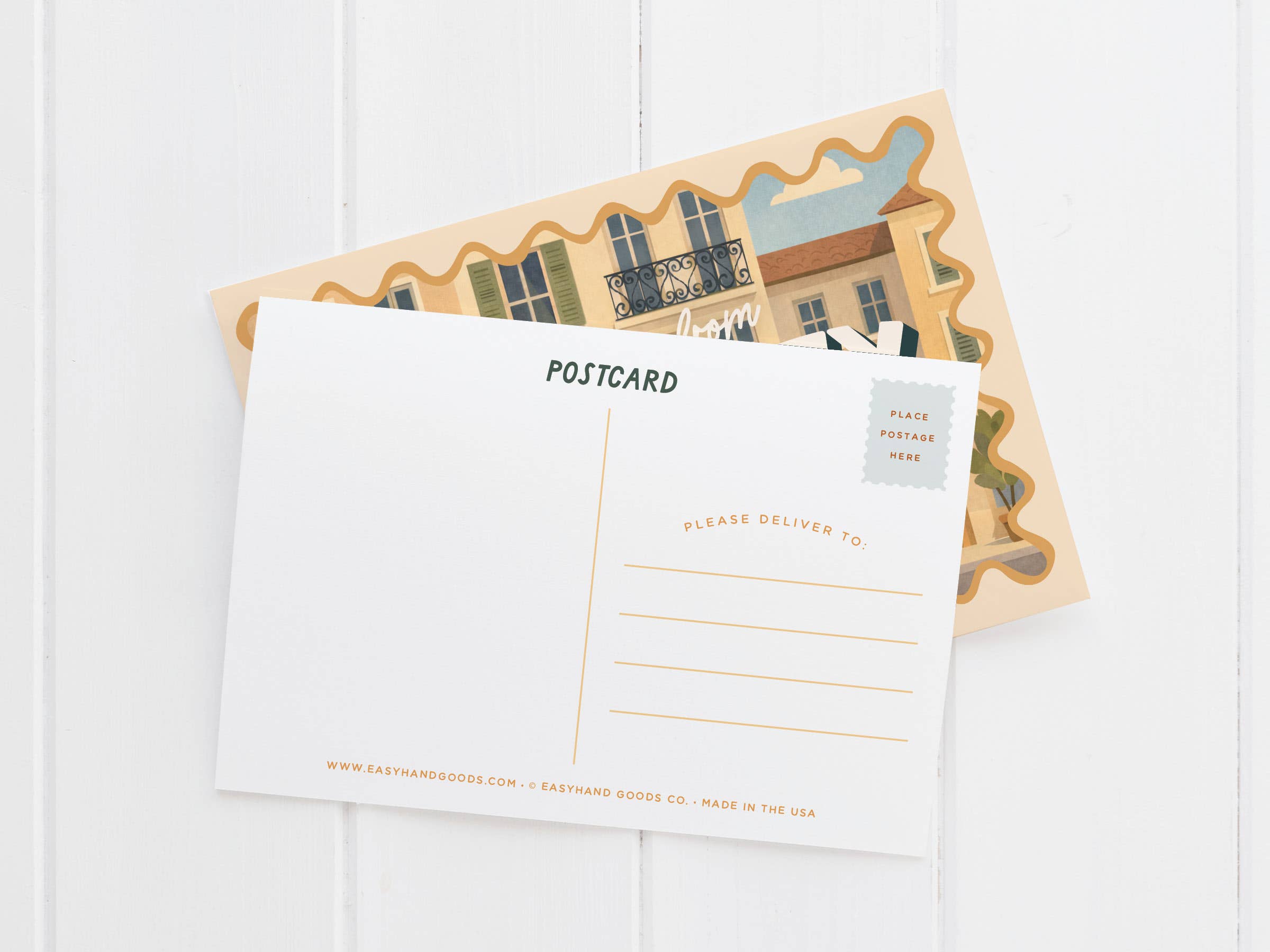 Easyhand Goods – formerly Onderkast - Wholesale Postcard - Custom Main Street Scenery Postcard1