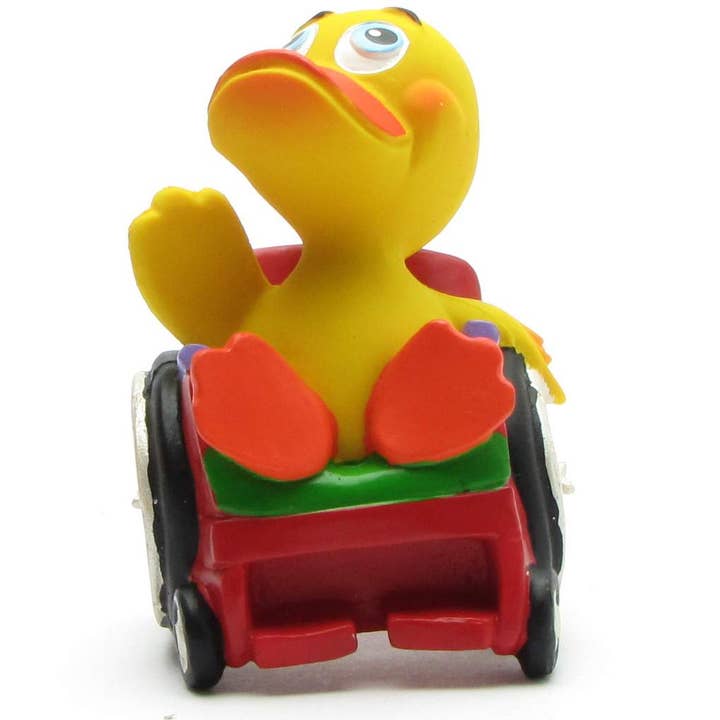 Duckshop - Wholesale Bath Toy - Baby - Rubber Duck Wheelchair - Rubber Duck