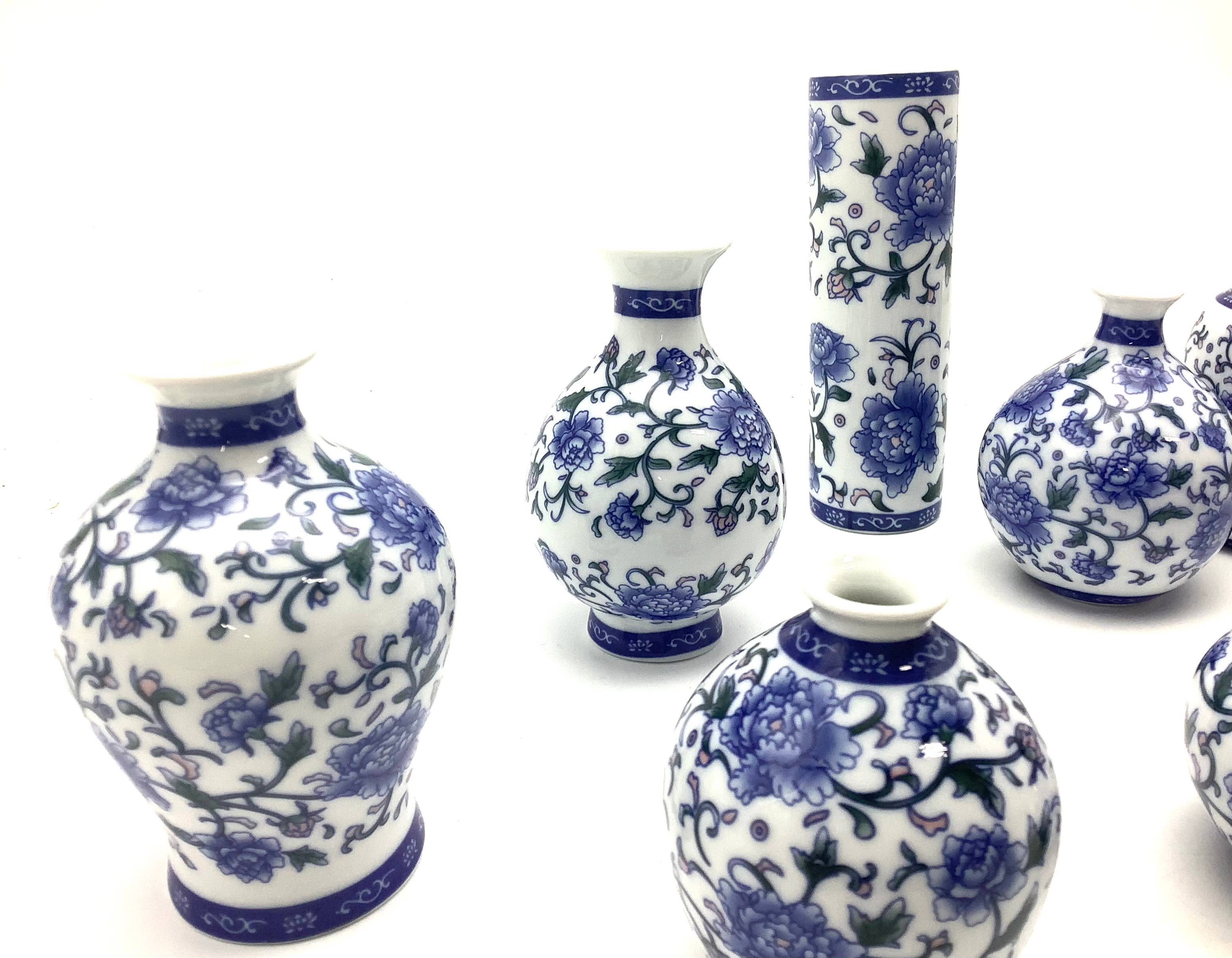 All Little Cute Things - Wholesale Vase - Assortment Blue and White  Bud Flower Vases, Centerpieces7