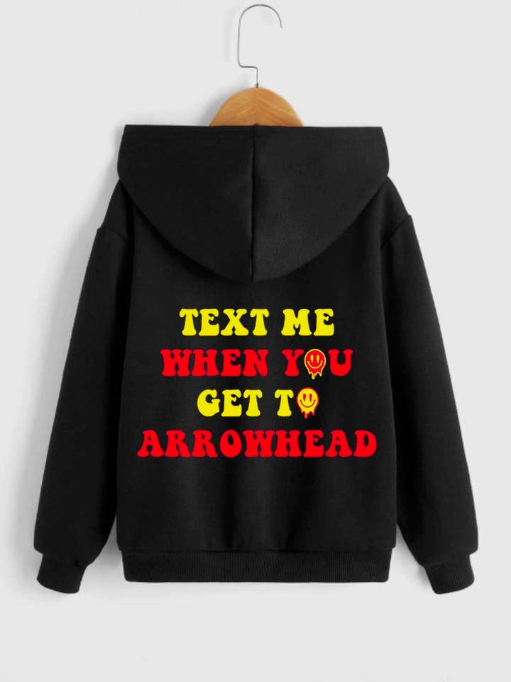 Chandail à capuchon Arrowhead Drip Face pour la vente par AshleyGDesigns