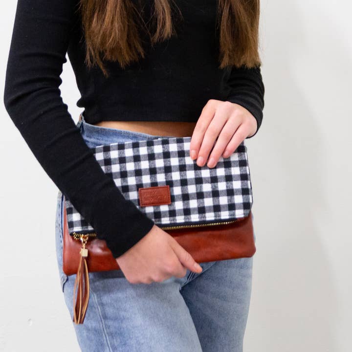 Funky Monkey Fashion - Wholesale Clutch Bag - Women's - $3.97 Closeout Foldover Wristlet Clutch