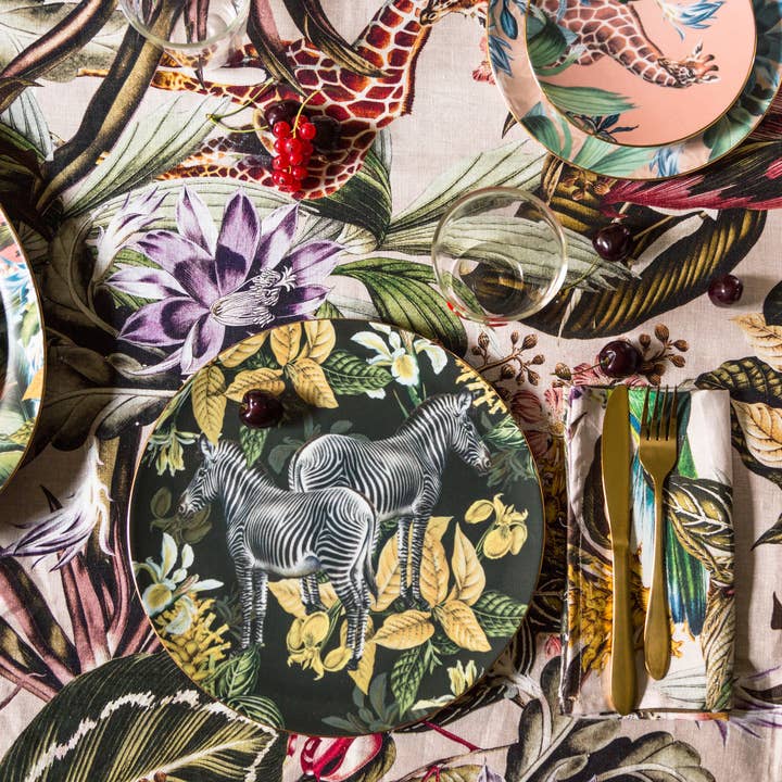 Vito Nesta Grand Tour - Wholesale Dinner & Cloth Napkin - Animalia linen napkins set of 87