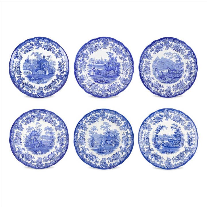 Blue Room Zoological Plates 10.5" S/6 for wholesale by Portmeirion, Spode, Pimpernel, Nacthmann, Wrendale Designs