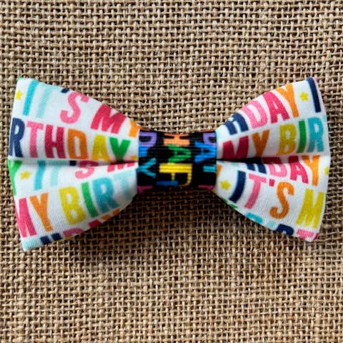 MINI SIZE It's My Birthday for wholesale by DOG BOW TIES