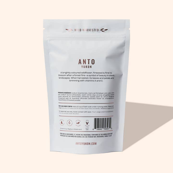 Anto Yukon - Wholesale Bath Soak/Milk - Foaming Fireweed Bath Soak8