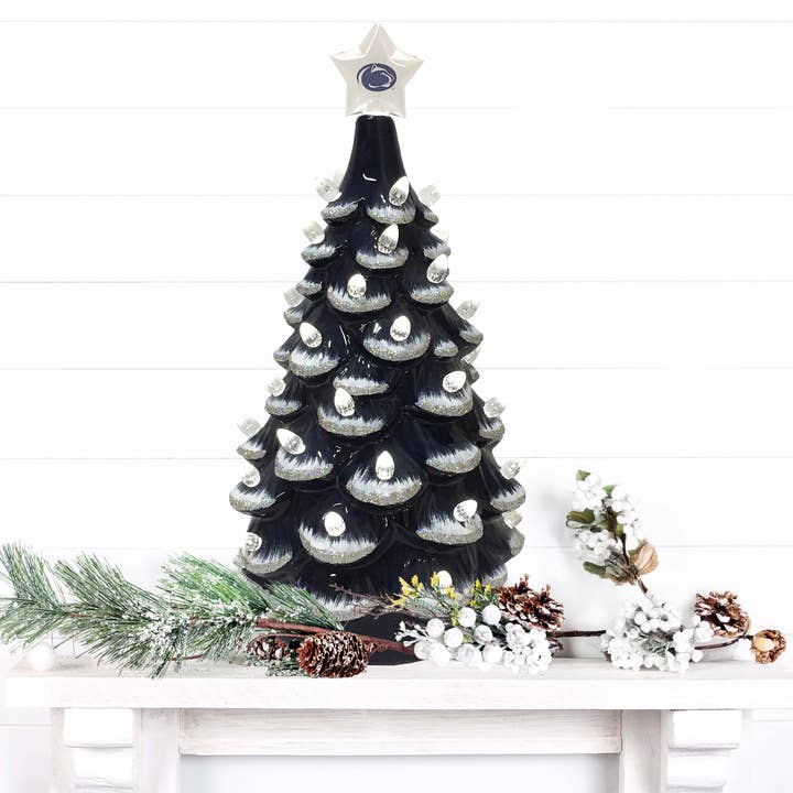 Santa’s Workshop Inc. - Wholesale Christmas Decoration - 14" Penn State Ceramic Tree2