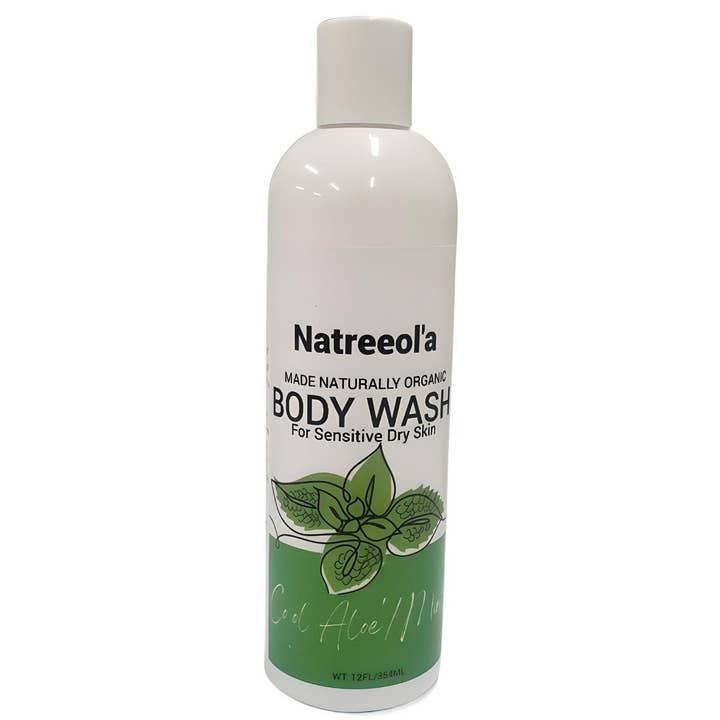 Nettoyant pour le corps Cool Aloe Mint pour la vente par Natreeol'a Soap Company