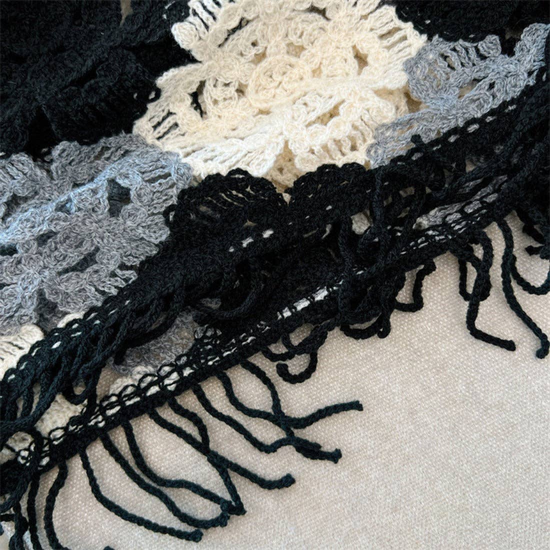 Funkyrel® Atzbranding Limited - Wholesale Knit Sweater - Women's - Crosa - Floral Pattern Hollow Knit Sweater7