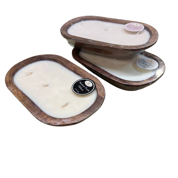 10" Petite Wood Bowl Candle - Variety Pack for wholesale by Forever Green Art