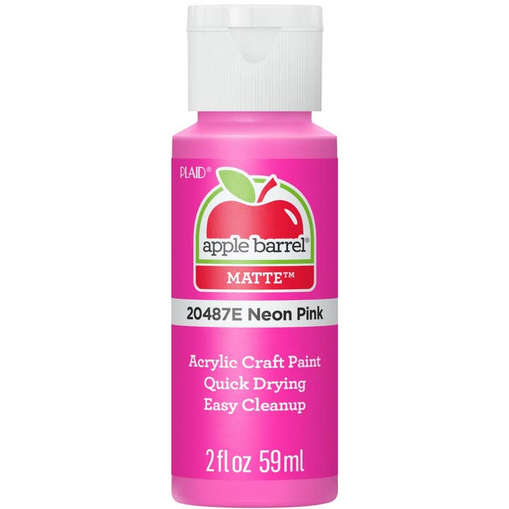 Apple Barrel ® Neon Acrylic Paint - 2 oz for wholesale by Plaid Crafts
