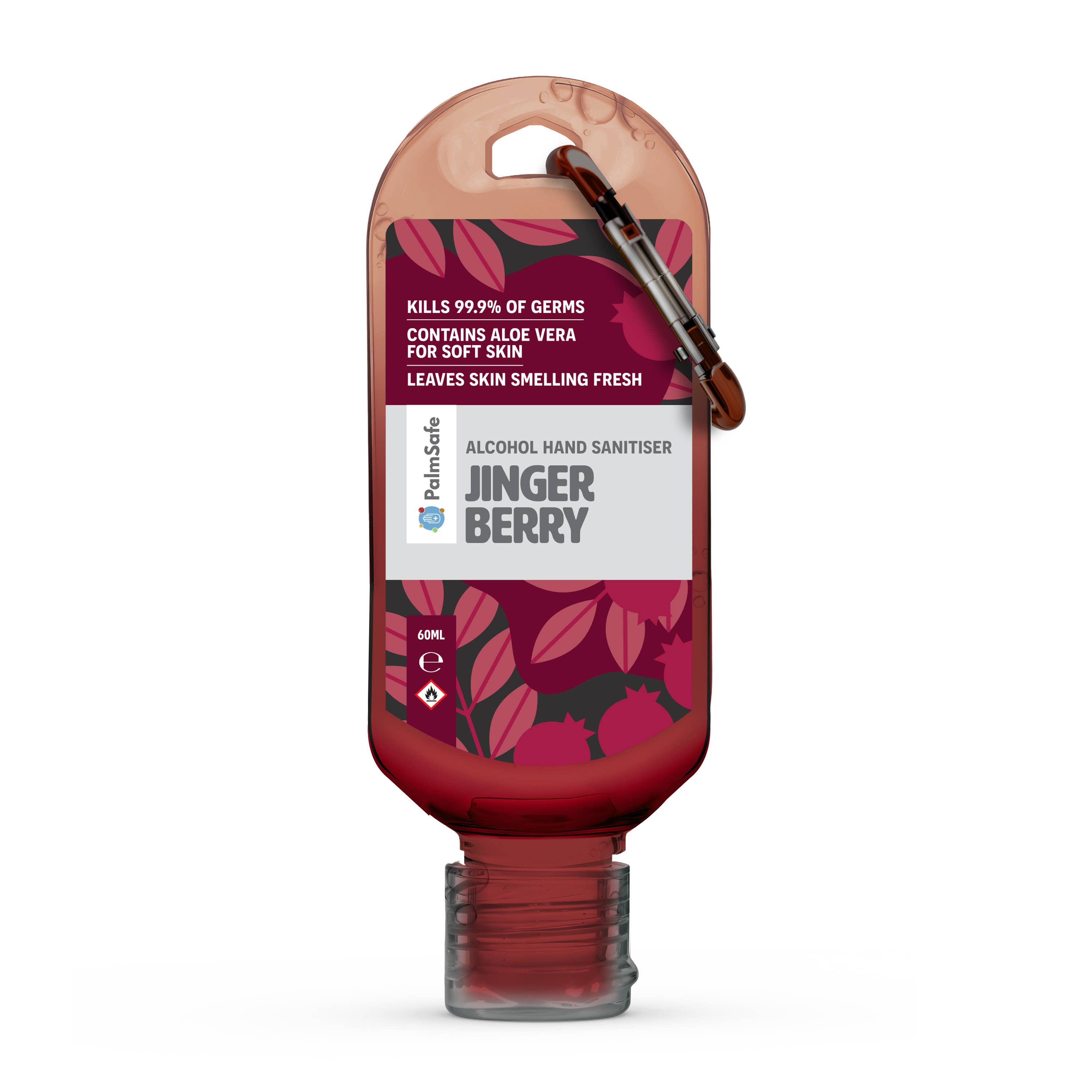 Palm Safe – wholesale Hand sanitiser – 60ml Clip Bottles18