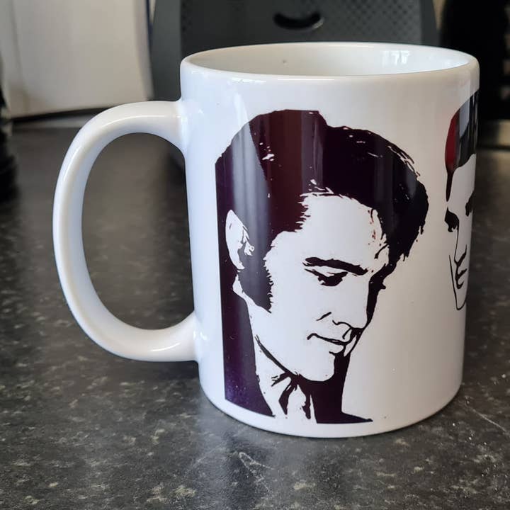 Elvis Presley Black and White Mug No.3 for wholesale by Everyone's a Mug