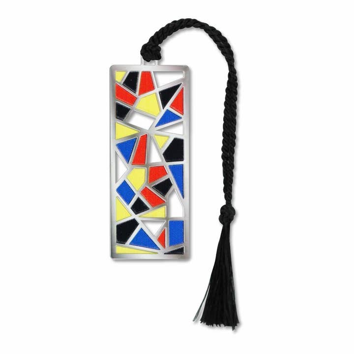 Marque-page en métal style Bauhaus, FABRIQUÉ aux É.-U. pour la vente par David Howell and Company