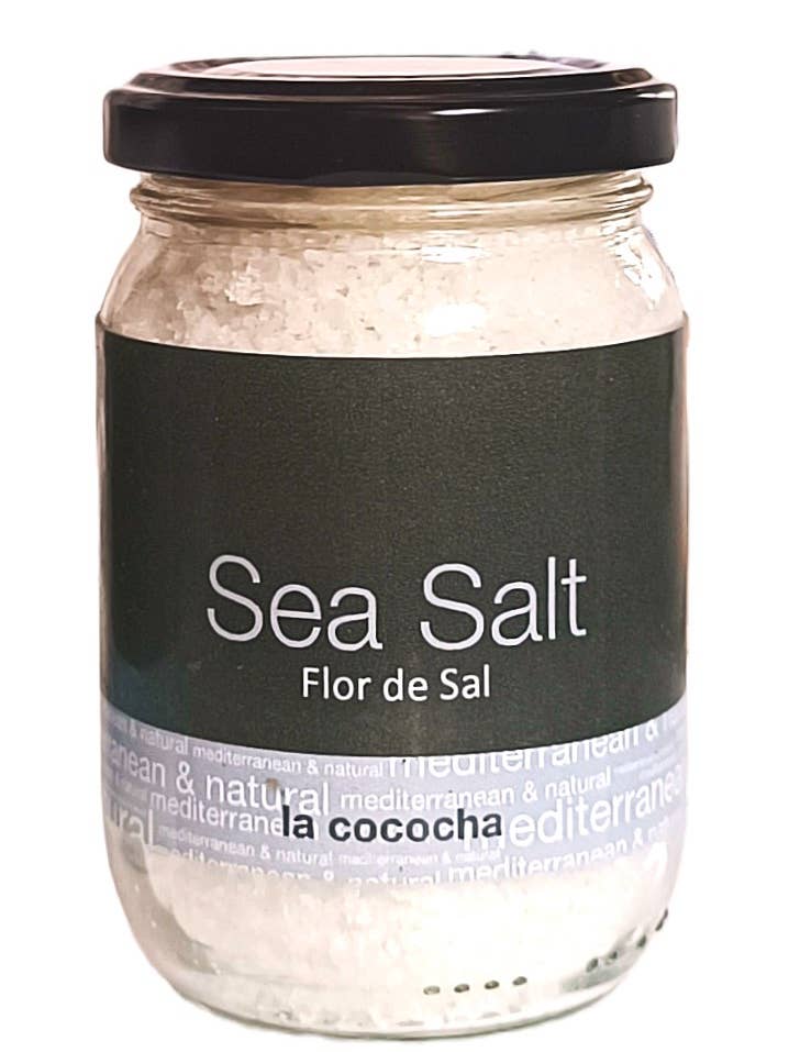 Flor de Sal 180g LA COCOCHA glass jar for wholesale by Sal La Cococha