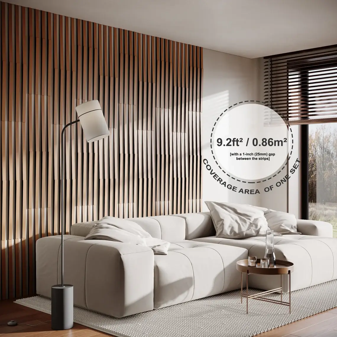 ATB-Sound sp. z o. o. - Wholesale Decoratief paneel - Akoestische houten wandpanelen «Loza-3» | 3 cm breed | Decoratie7