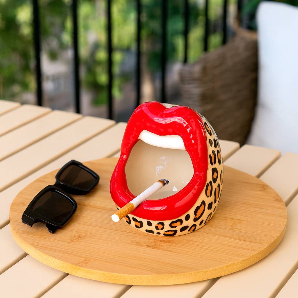 Fisura - Wholesale Ashtray - Ashtray mouth / multipurpose leopard container2