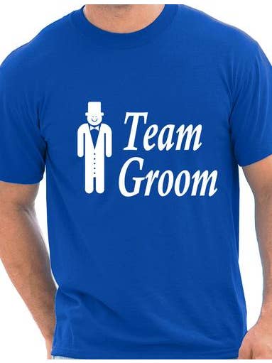 Print4U - Wholesale Screen printed t-shirt – Men′s - Team Groom Stag Night Wedding T-Shirt5