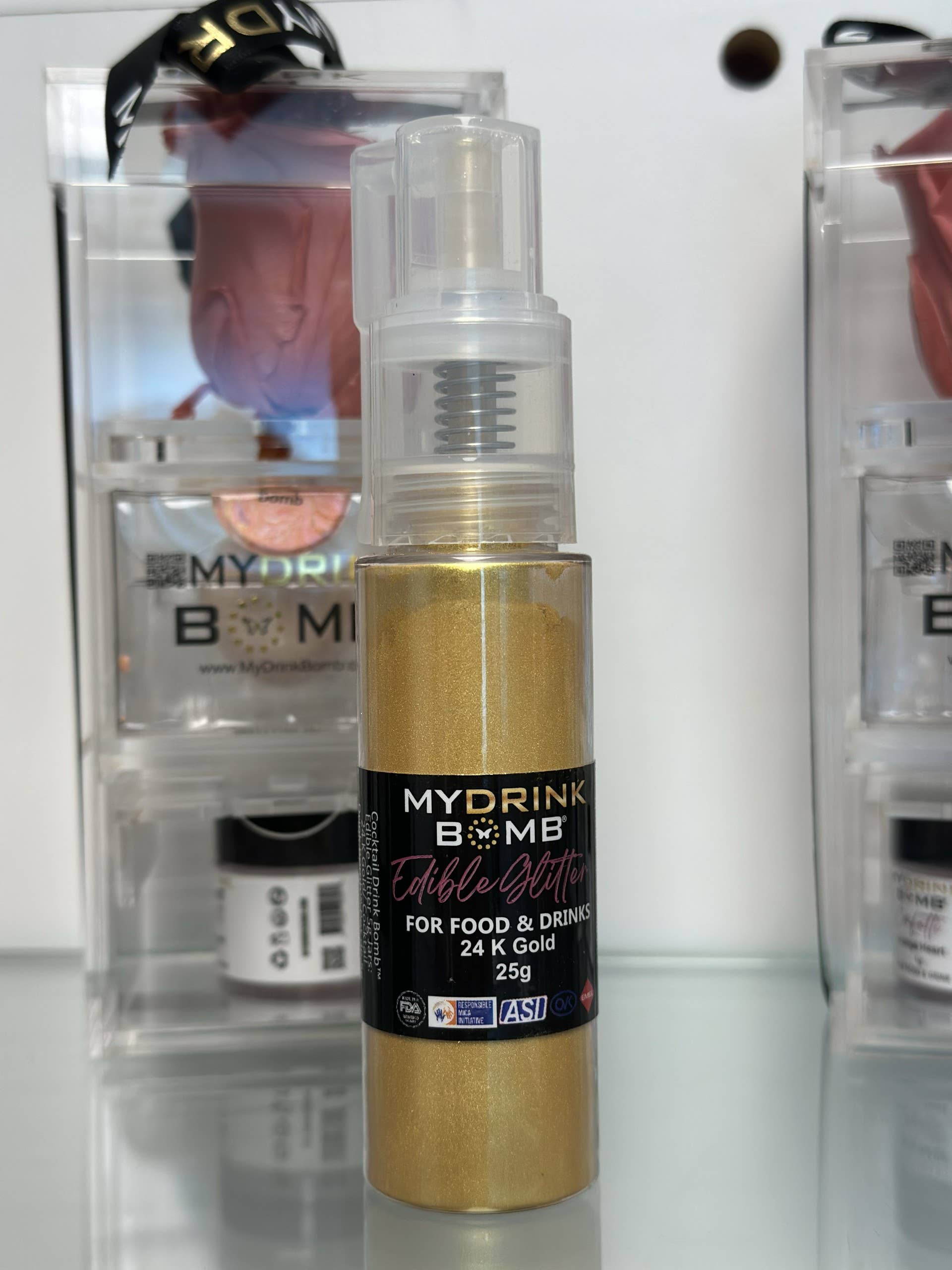 My Drink Bomb - Wholesale Cocktail mix/syrup - Edible Glitter Spray Nozzle - 25g2