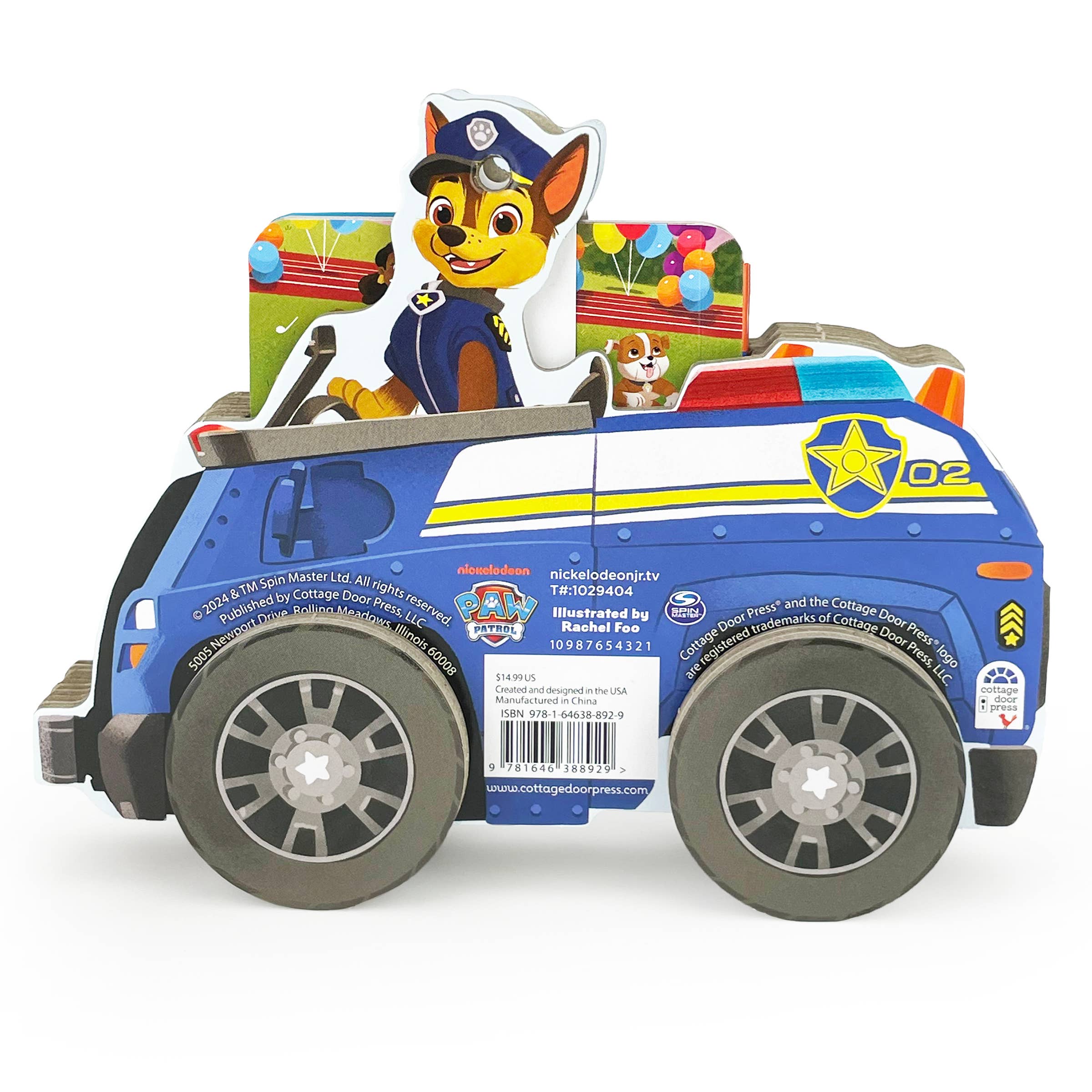 Cottage Door Press - Wholesale Preschool Book (3-5) - PAW Patrol Ruff-Ruff Rescue Tales Rolling Wheeled Book Set2