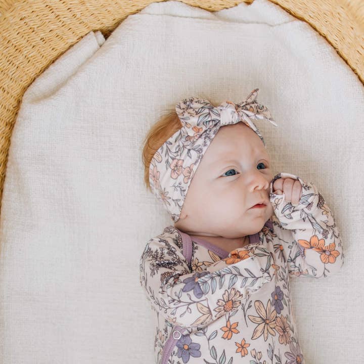 Copper Pearl - Wholesale Fashion Headband - Baby - Knit Headband Bow - Flora2