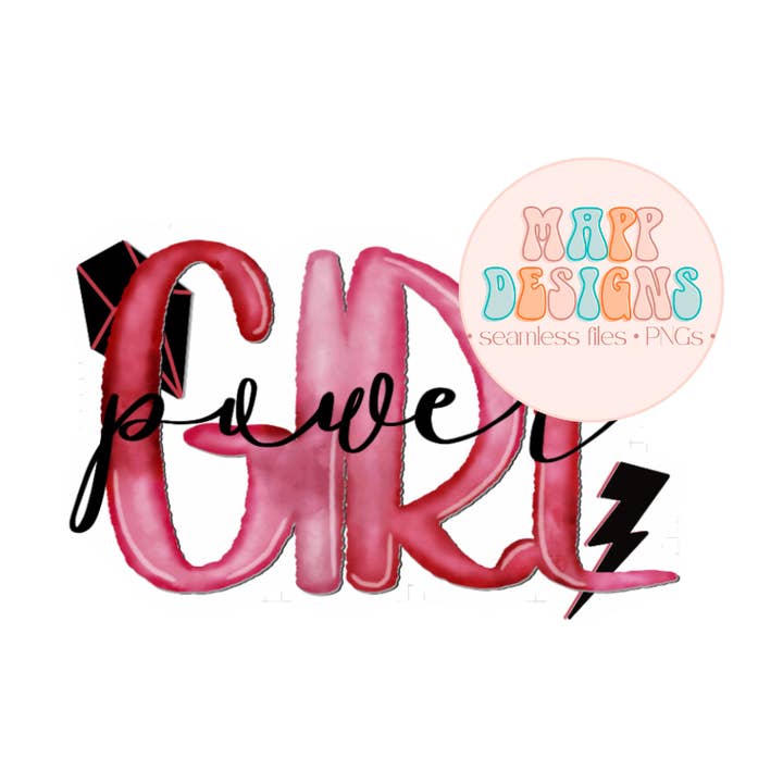 Flicka Power vinyl klistermärke för wholesale av Mapp Designs Stationery
