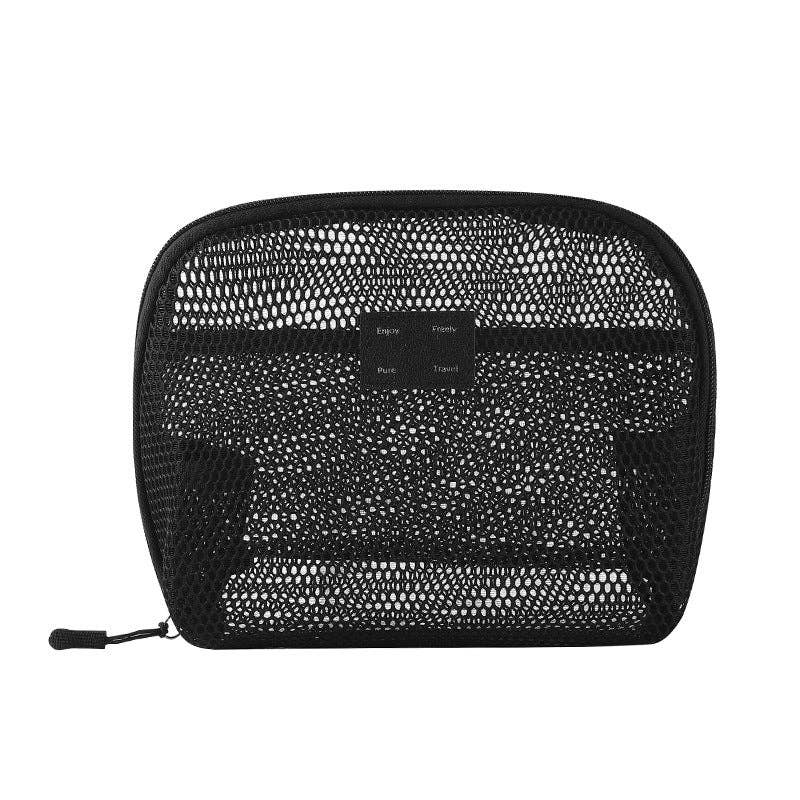 Dipped Shop – wholesale Make-up/cosmetic bag – Solid Color Mesh Mini Make Up Bags DP25C64226
