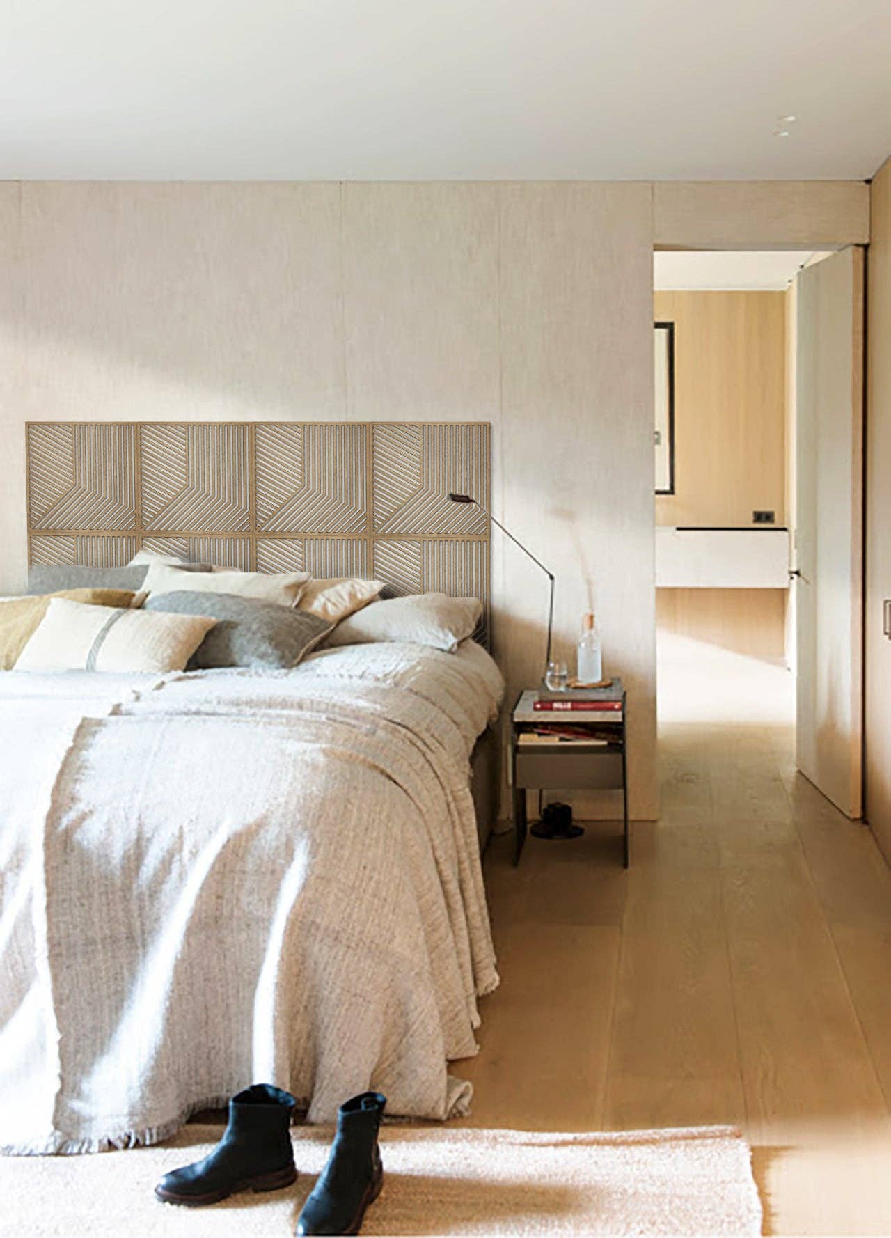 Studio Rima - Venta al por mayor Papel pintado 3D - Paneles de madera huecos - Arte mural geométrico - Panel decorativo4