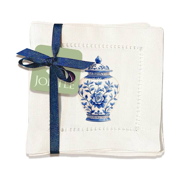 Tovaglioli con orlo a giorno Ginger Jar per la vendita all'ingrosso da parte di Jolitee