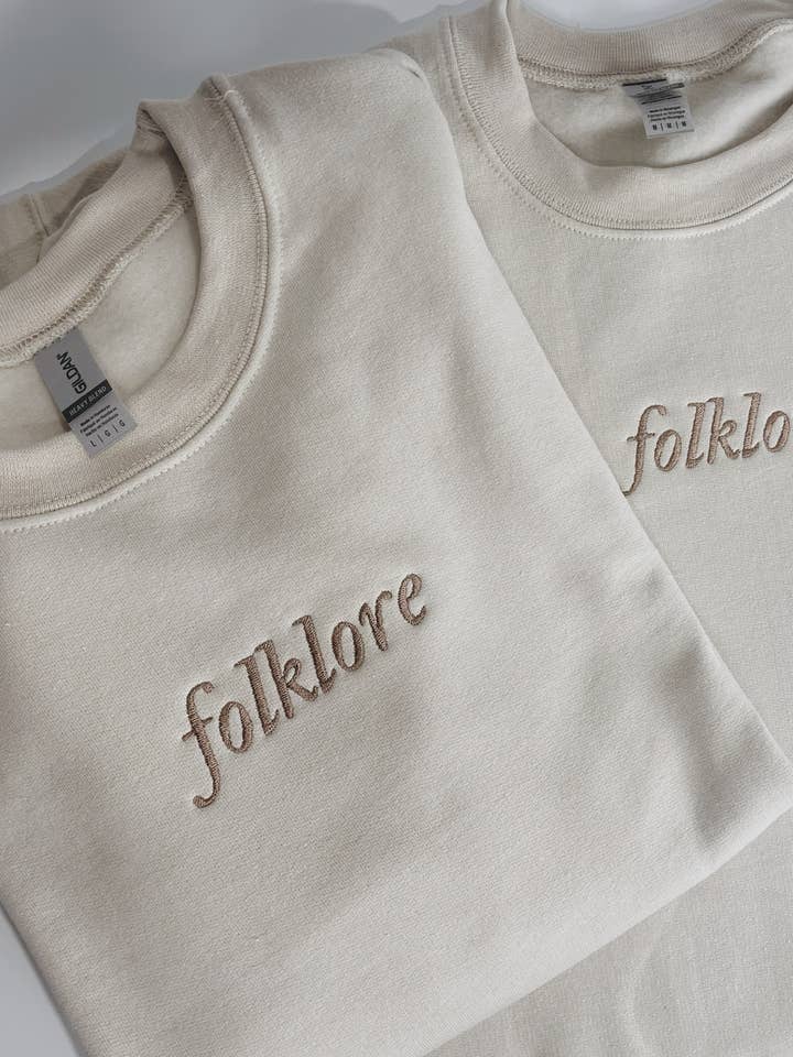 Molly Louise Shop - Wholesale Sweatshirt – Women's - Folklore Embroidered Sweatshirt1