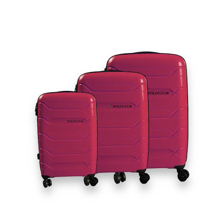 ALBAsrls - Wholesale Luggage - POLOCLUB 3-piece trolley set C