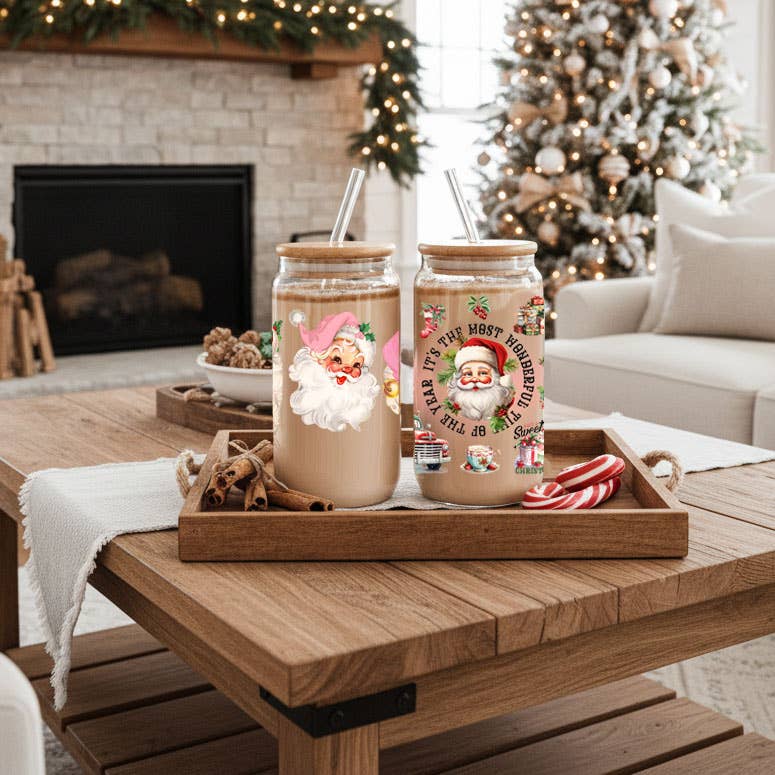 Gia Roma - Vente Gourde/bouteille isotherme - Verres en verre et cadeaux de cuisine de Noël Candy Cane8