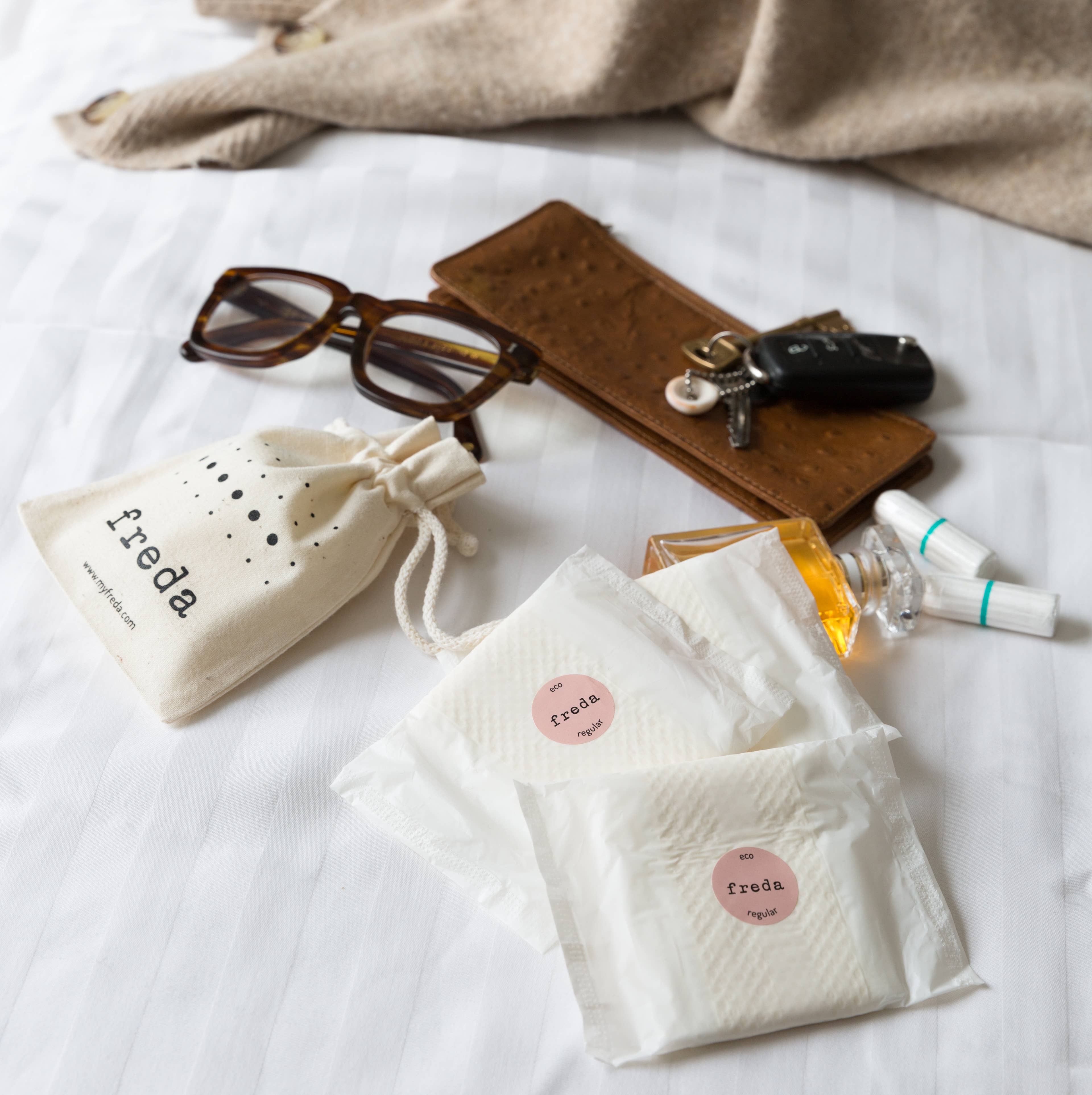 Freda – wholesale Period underwear – Women’s – Eco Period Pads (Pack of 20)3