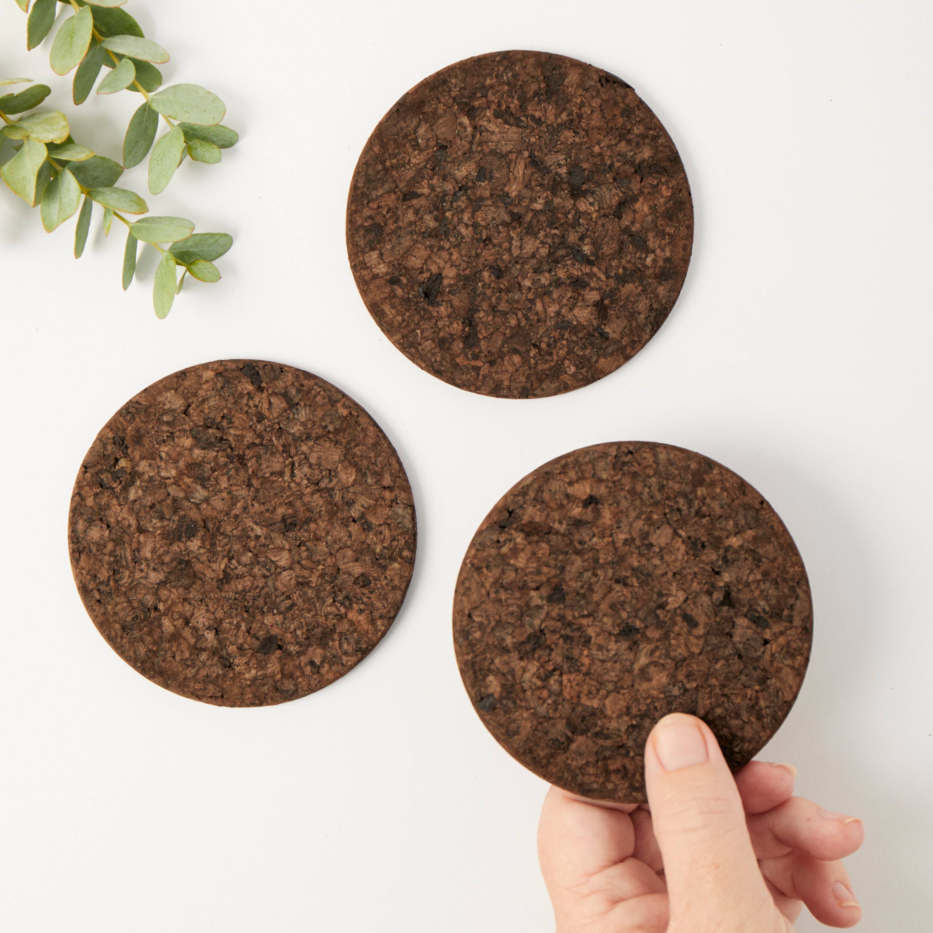 LIGA – wholesale Coasters – Smoked Cork Coasters | Round3