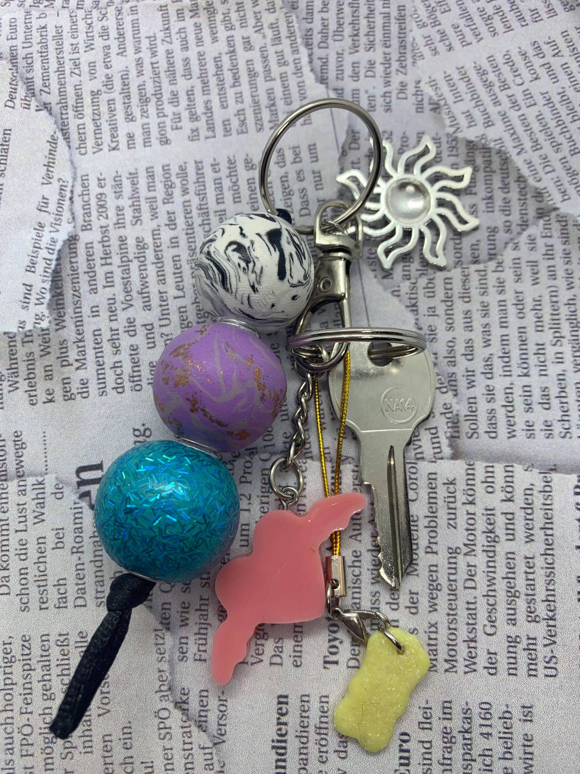 StayTay Store - Wholesale Keychain - Women's - Cosmos | Polymer Clay Keychain | Purse Accessory | Zipper Pull  | Keychain For Purse | Backpack Zipper Keyring1