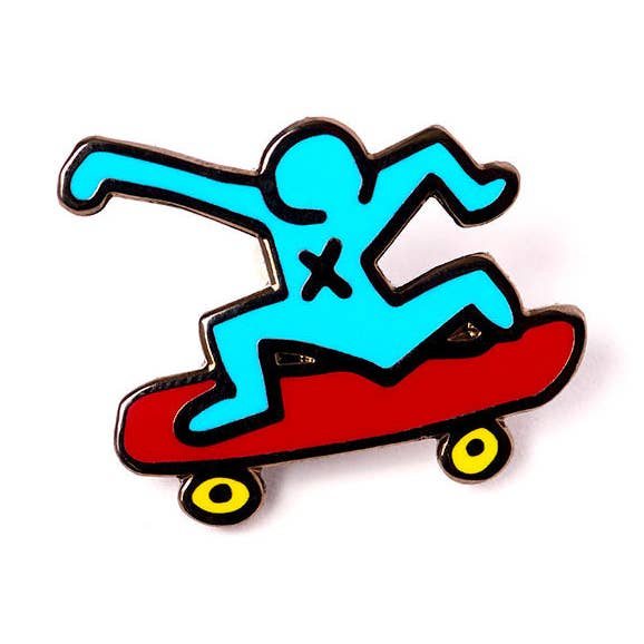 Skateboarder Pin for wholesale by PINTRILL