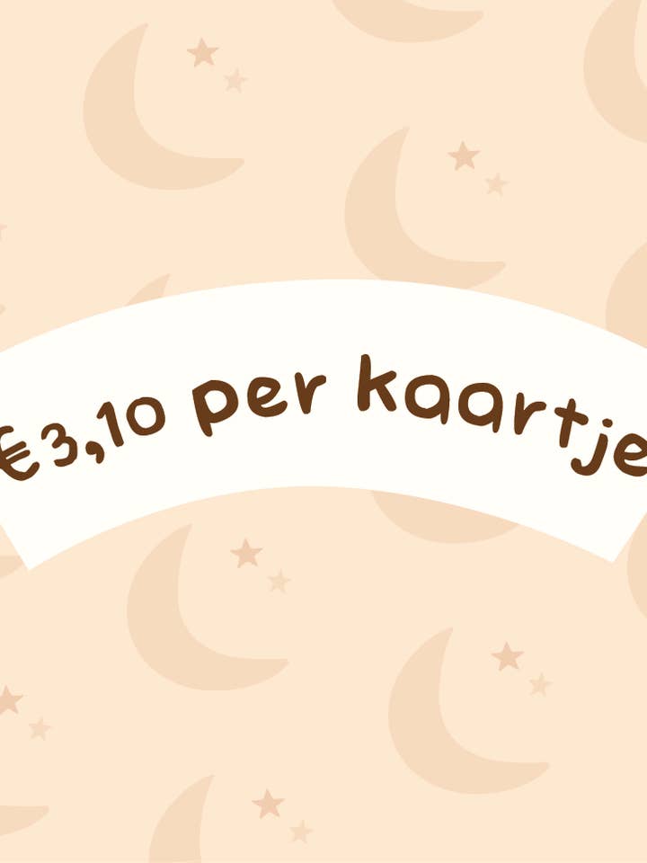 Geboortekaartje 90st. voor wholesale door liefs jansje