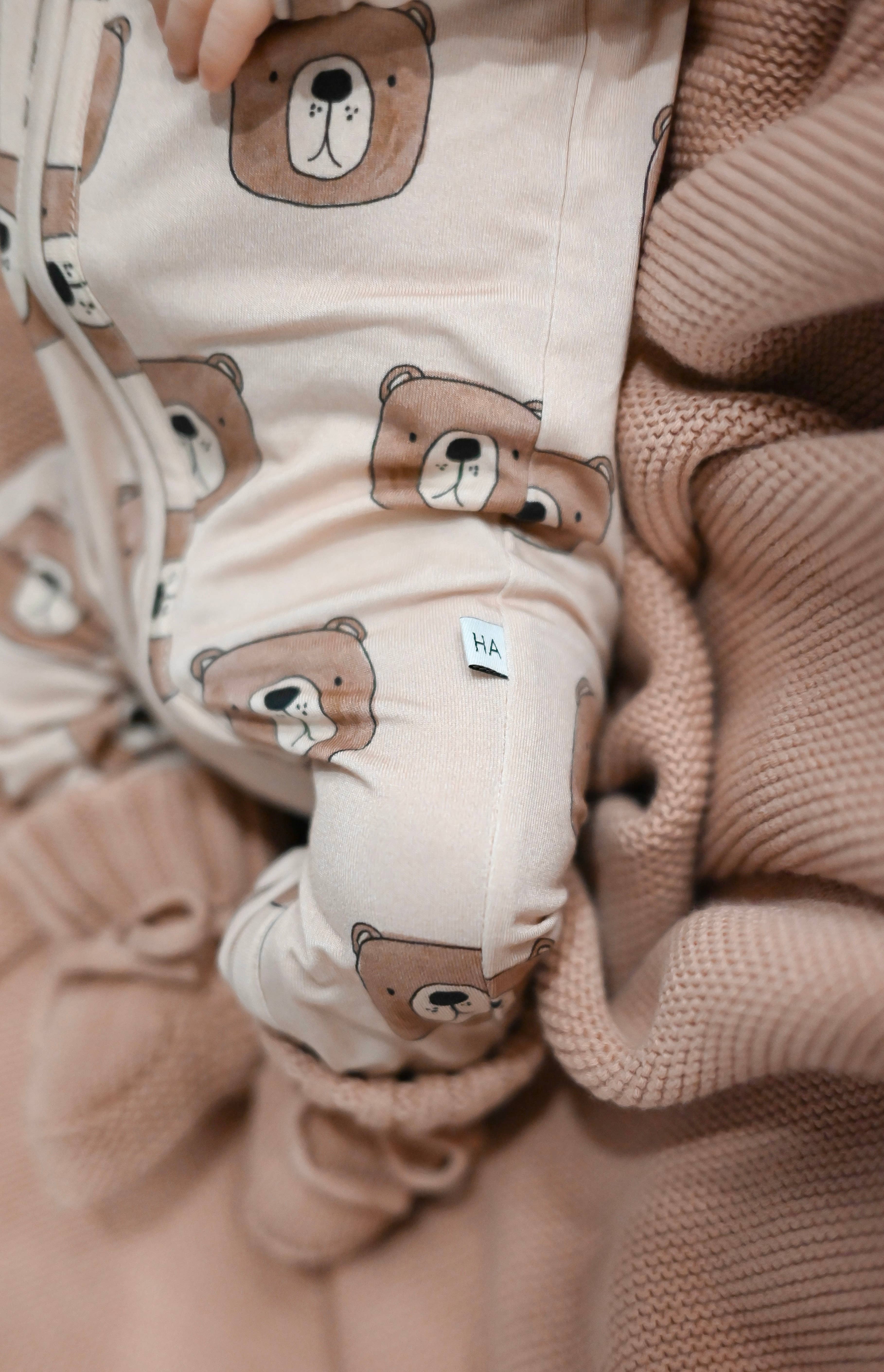 Harp Angel Boutique - Wholesale Jumpsuit - Baby - Zipper Romper - Brown Bear3