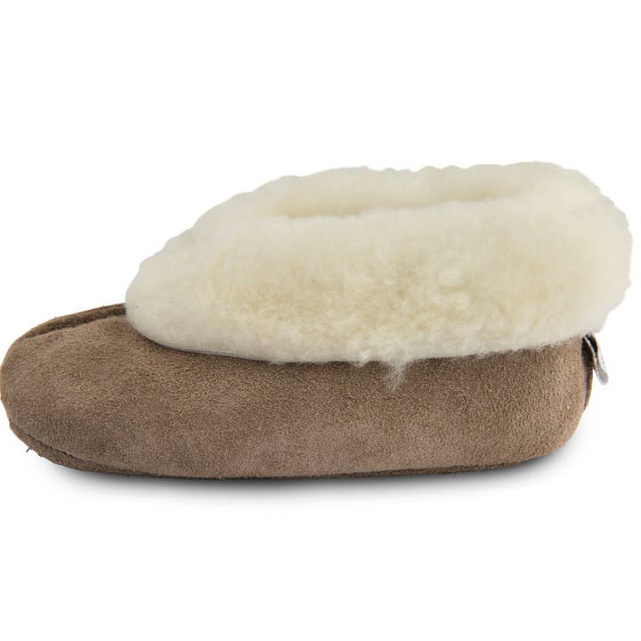 Brown HUSKY - SHOOSHOOS BABY SHOES WINTER PREWALKER SLIPPER for wholesale on Faire0