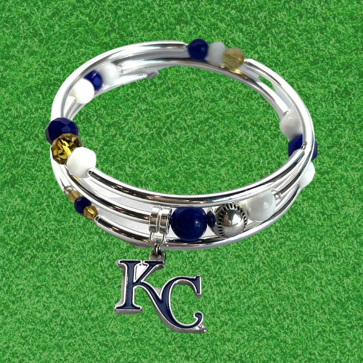 First Pitch - Pulseira Kansas City Team Wrap por atacado de WildIce Jewelry