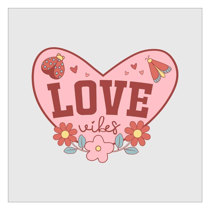 Flawless Transfers - Wholesale Sublimation Transfer - Love Vibes DTF Transfer0