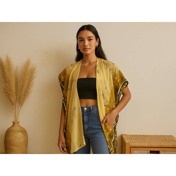 Fabrica Kraft – wholesale Kimono – Women's – Sari Kimonos | Fabric Shrugs | Multicolored Saree Kimono19