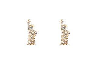 Prep Obsessed Wholesale – wholesale Stud/post earrings – Glitzy Statue of Liberty Stud Earrings3