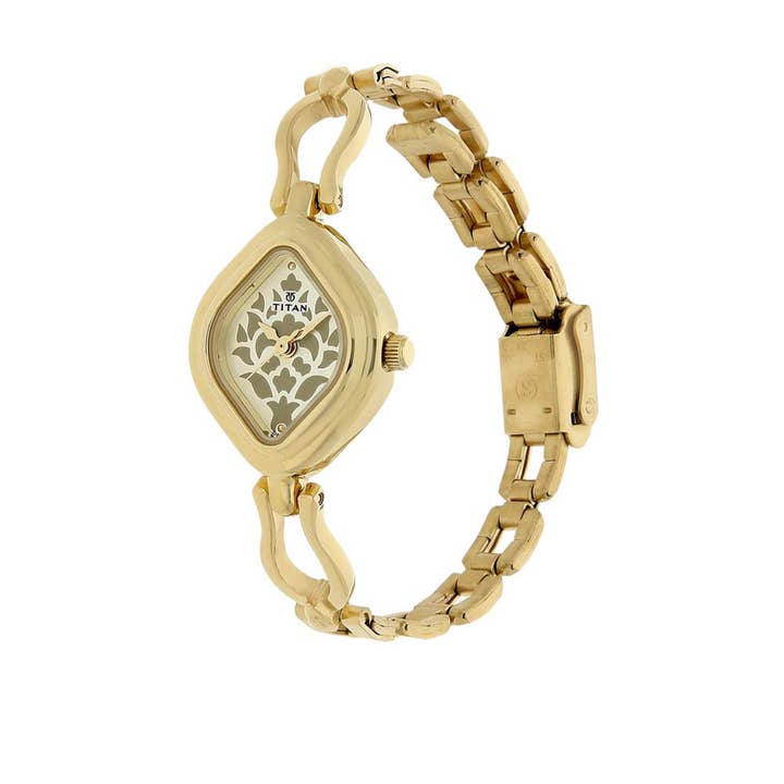 Titan - Wholesale Wrist Watch - Women's - Titan Quartz Analog Champagne Dial Stainless Steel Strap Watch for Women1