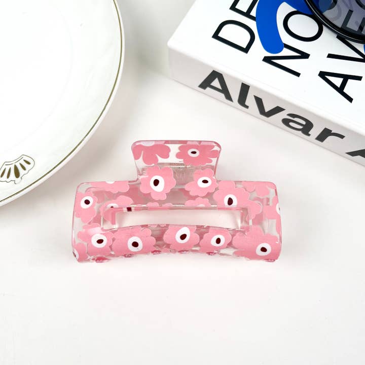 SoapElenGlen - Vendita all'ingrosso Fermaglio per capelli - Donna - Fermagli per capelli Flower Claw Clip Sunflower Cherry2