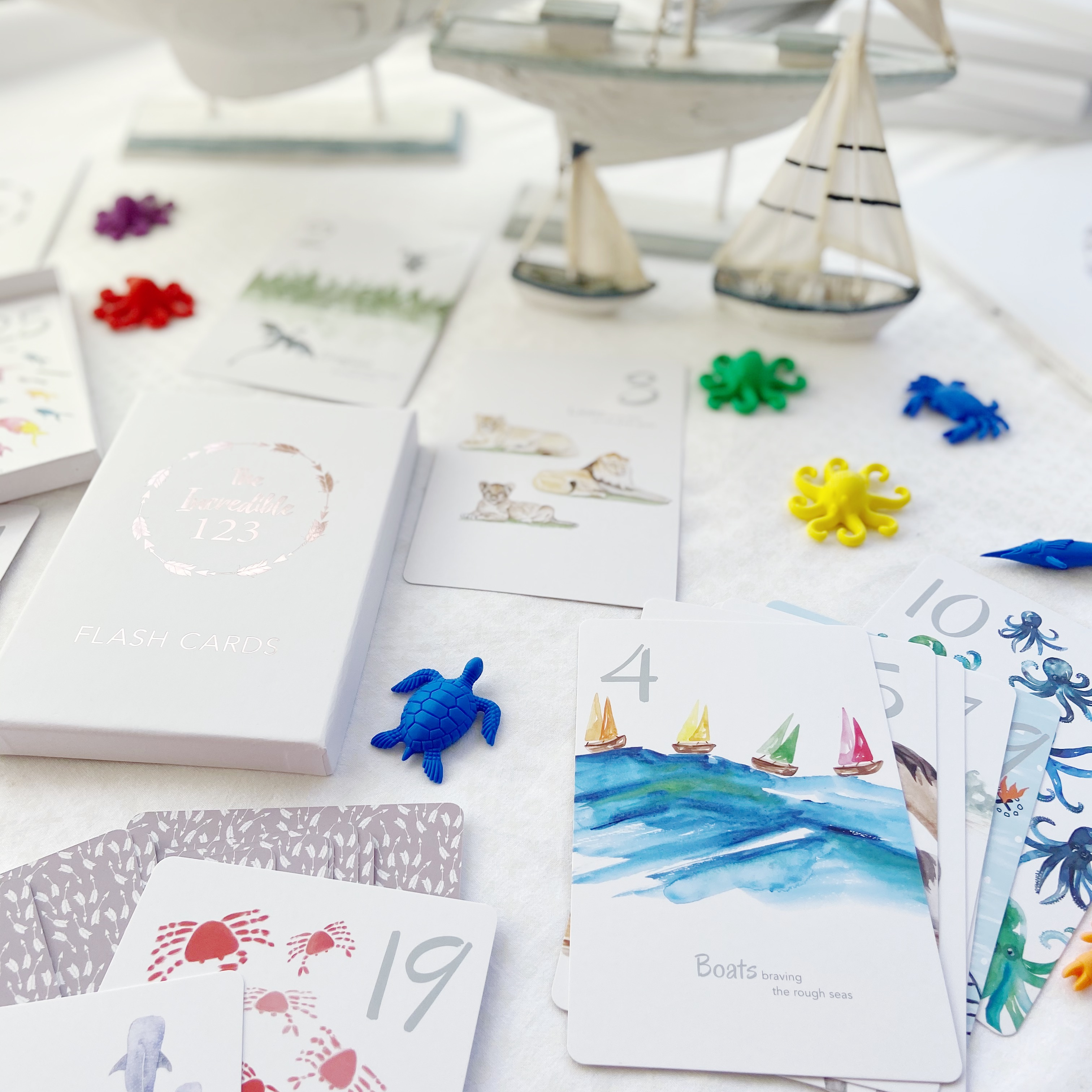 Adored Illustrations - Wholesale Learning Cards - Kids & Baby - The Incredible 123 Flash Cards5