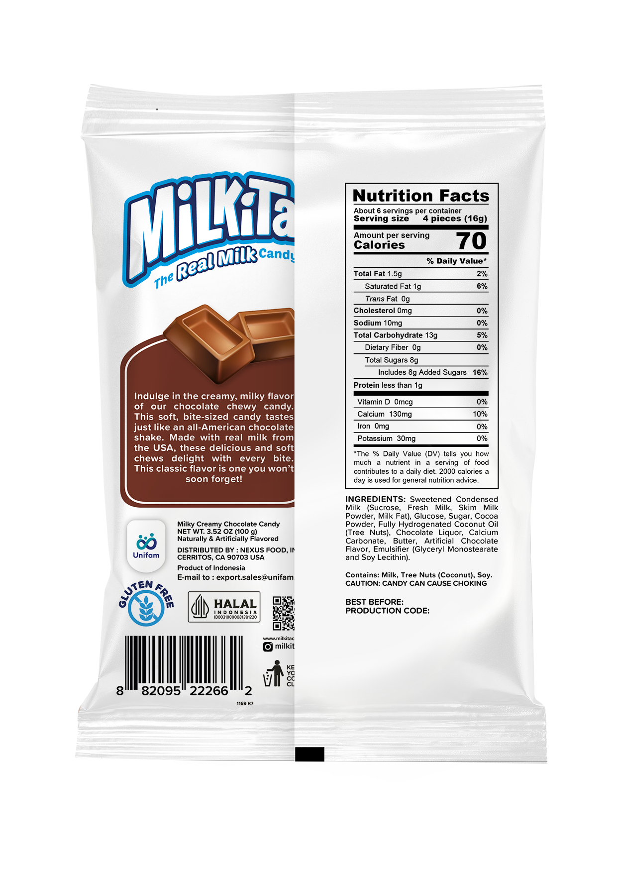 Milkitacandy - Vendita all'ingrosso Toffee - Milkita La Vera Caramella al Latte Cioccolato 12 pezzi1