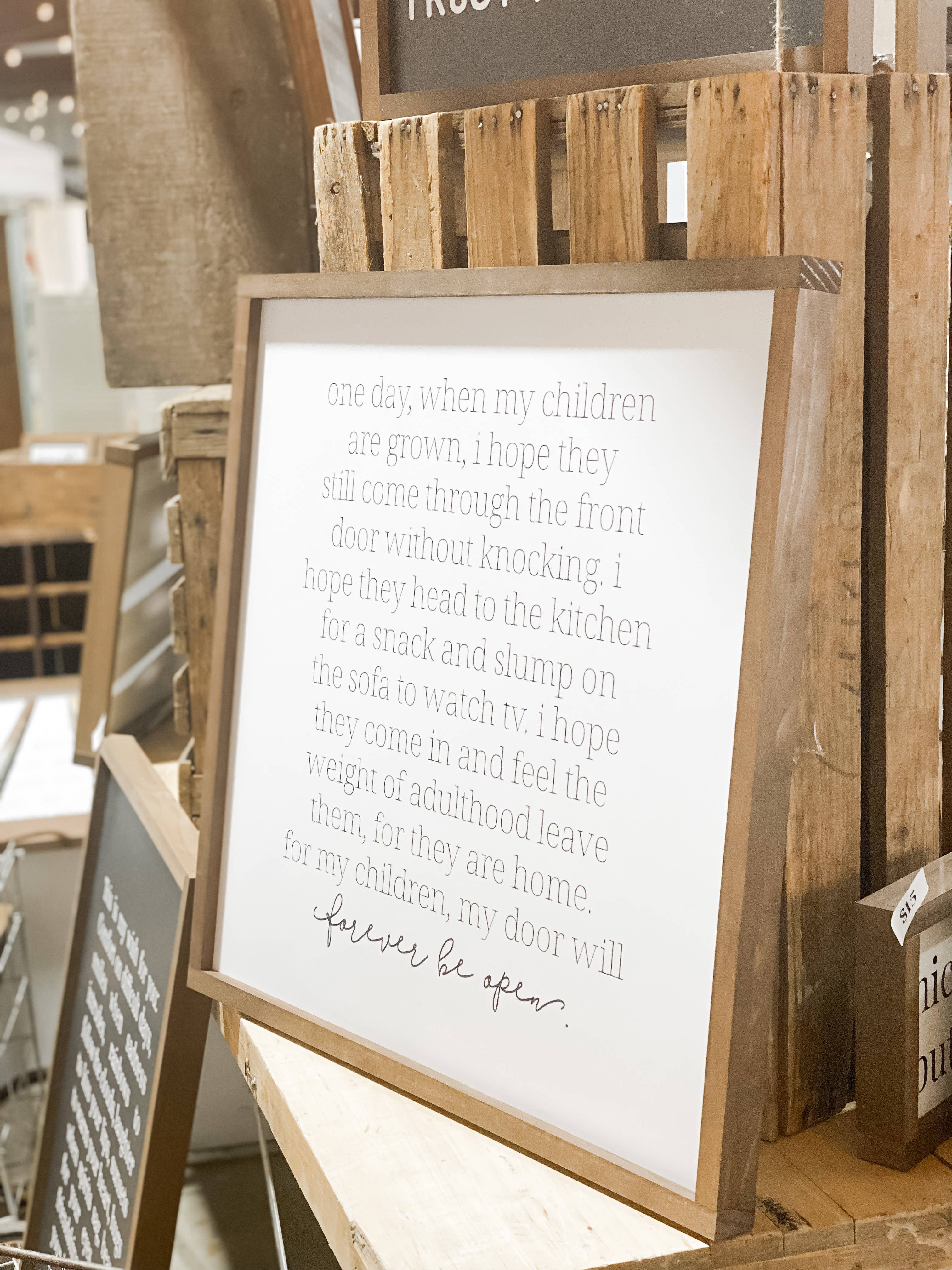 Lily and Sparrow - Wholesale Sign - One Day When My Children | Mother's Day Gift3
